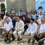 Bacagub dan Bacawagub Jakarta Ridwan Kamil-Suswono menghadiri launching Jalak Nasional dan Deklarasi Kolaborasi Komunitas Relawan Se-Jakarta, Jakarta Selatan, Minggu (1/9/2024).